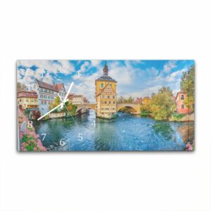 Wandklok 60x30 Oude Stad van Bamberg