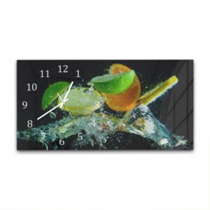 Wandklok 60x30 Citrus Splash