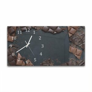 Wandklok 60x30 Chocolade