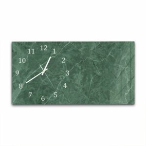 Wandklok 60x30 Groen Marmer