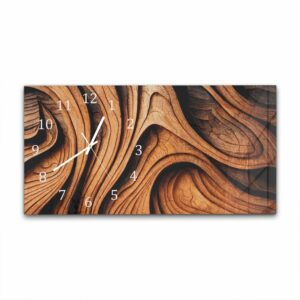 Wandklok 60x30 Abstracte Hout Textuur