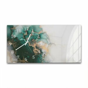 Wandklok 60x30 Luxe Groen-Marmer