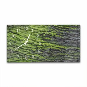 Wandklok 60x30 Groene Schors Textuur