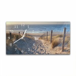 Wandklok 60x30 Pad naar de Noordzee