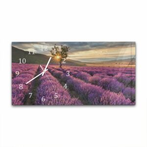 Wandklok 60x30 Lavendel Veld