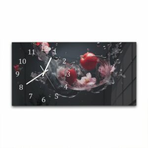 Wandklok 60x30 Tomaten Splash