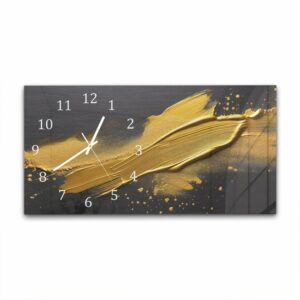 Wandklok 60x30 Gouden Verf Streek