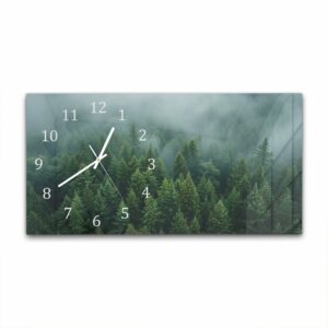 Wandklok 60x30 Dicht Groen Bos