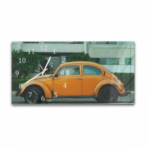 Wandklok 60x30 Volkswagen Kever Geel