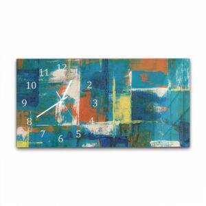 Wandklok 60x30 Abstract Canvas